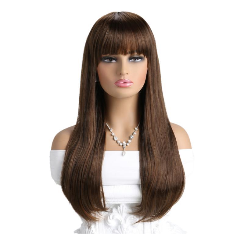 Fluffy long curly synthetic wig-KW-001