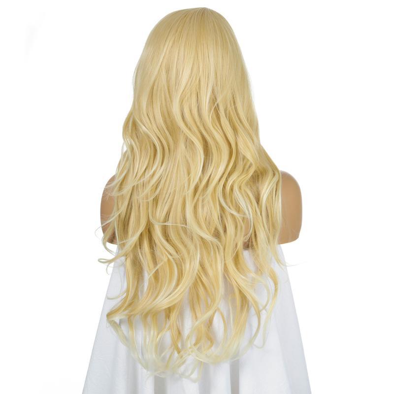 Wigs Hot Sale | Synthetic Wigs,Lace Realistic Fluffy Long Hair,Straight Blond Hair Wigs