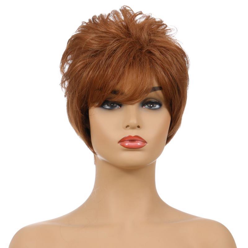 Women's wigs synthetic fiber mixed color wigs-XIUNI-323A