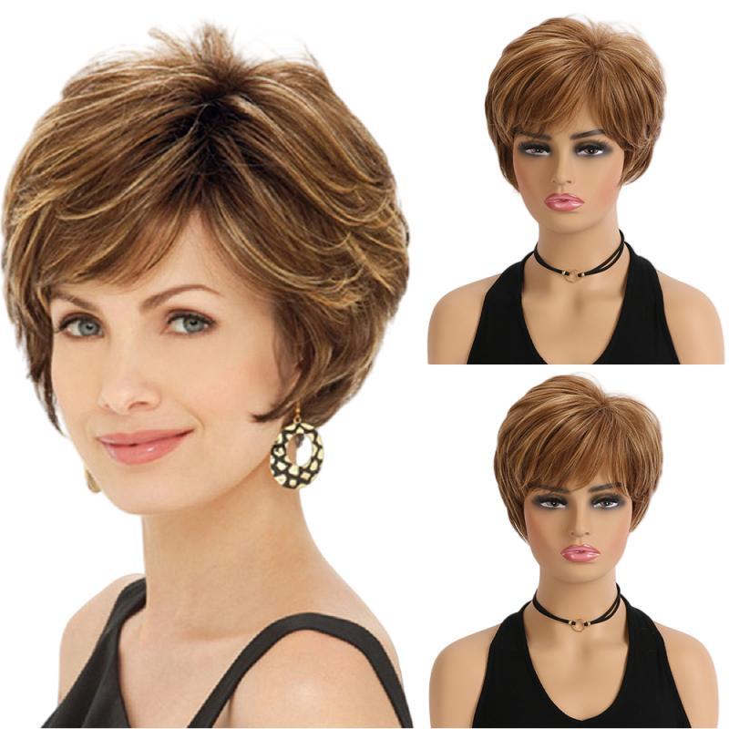 European and American ladies' short curly wig-XIUNI-330