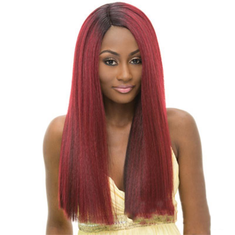 Wigs Hot Sale | Synthetic Wigs,Lace Long Hair Straight Hair Mixed Color Personality Wigs