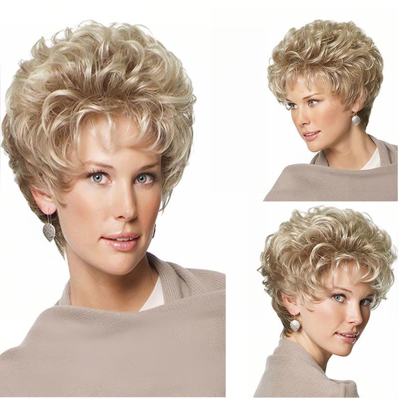 European and American women's curly wig-XIUNI-Wig-338