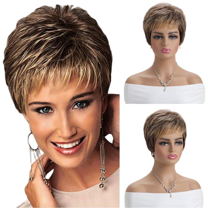 Women's wigs, straight synthetic wigs-XIUNI-373