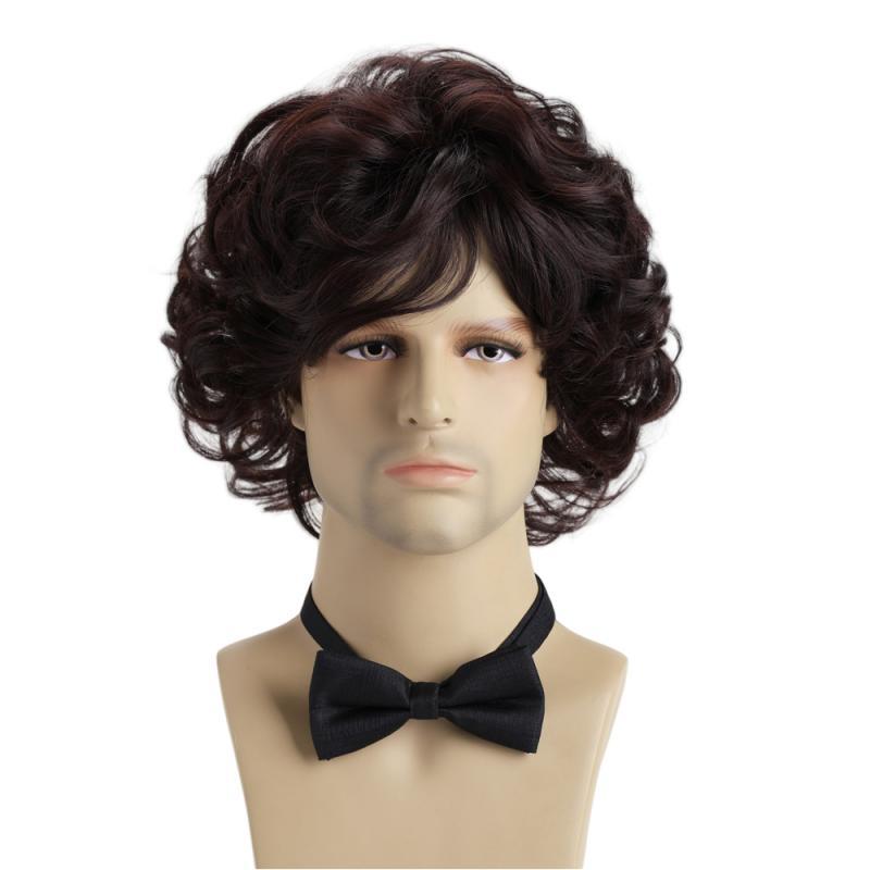 Men's wigs, short synthetic wigs-XIUNI-M47