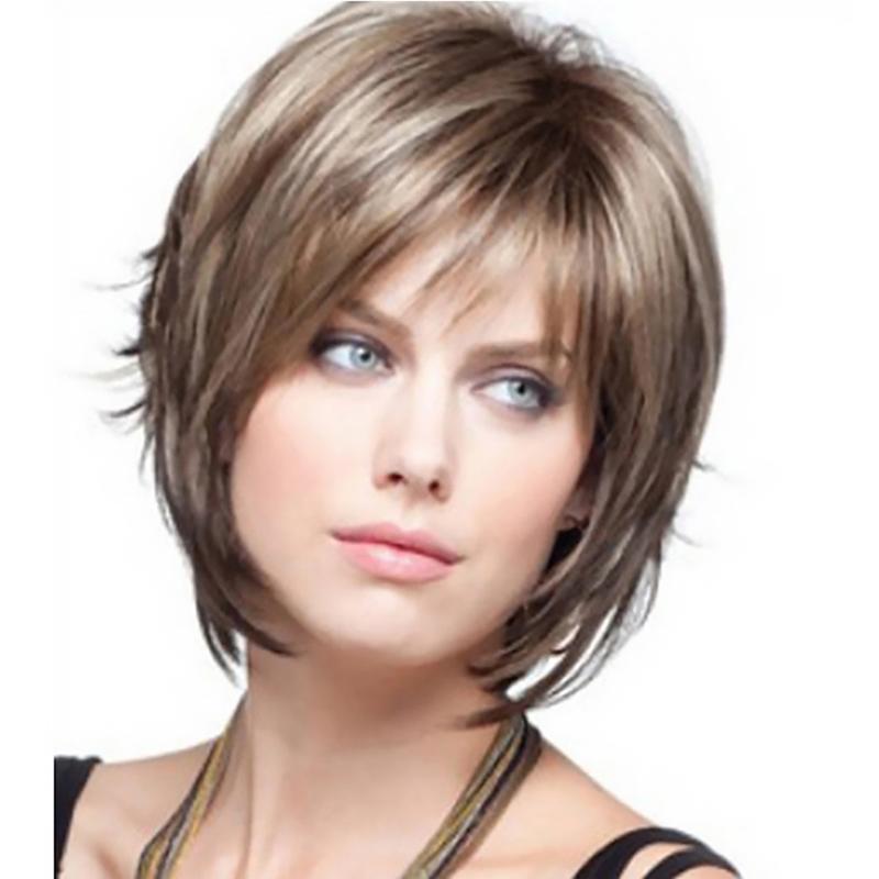 Wigs Hot Sale | Synthetic Wigs,Lace Wigs,Realistic Fluffy Short Hair Curly Brown Wigs