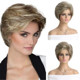 Caucasian Wigs, Ladies Wigs, Straight Synthetic Wigs-XIUNI-386